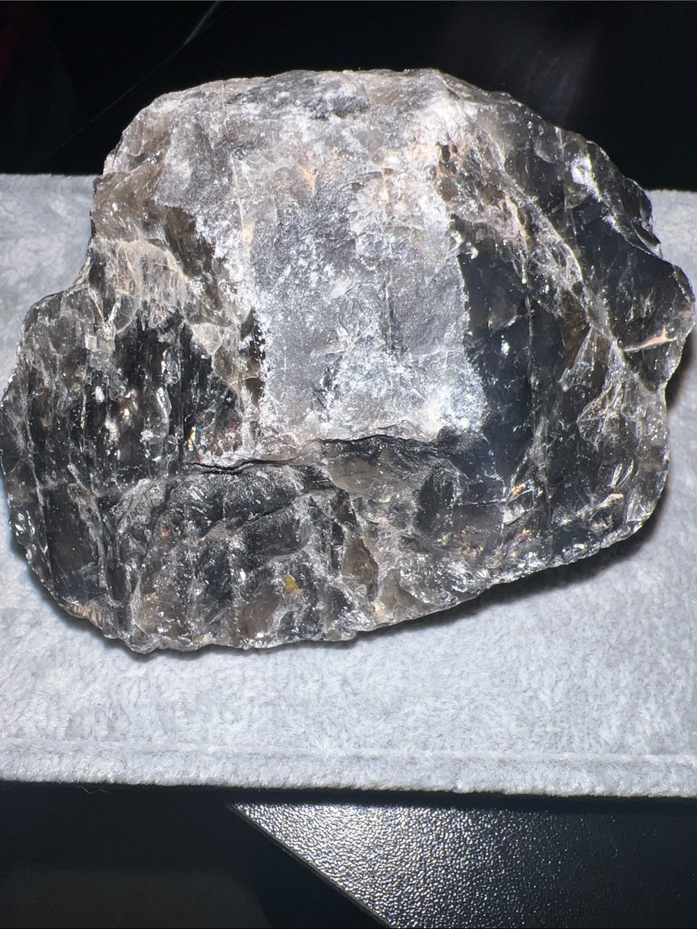 Natural Smoky Quartz Display Stone - Gray Decorative Accent